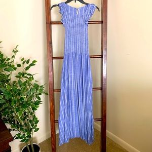 Small blue and white maxi dress from Free People